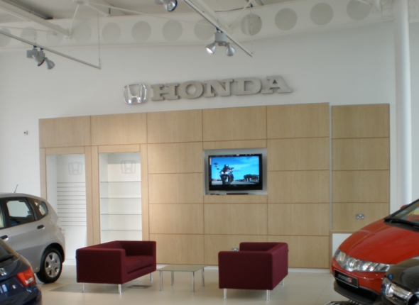 Honda showroom interior